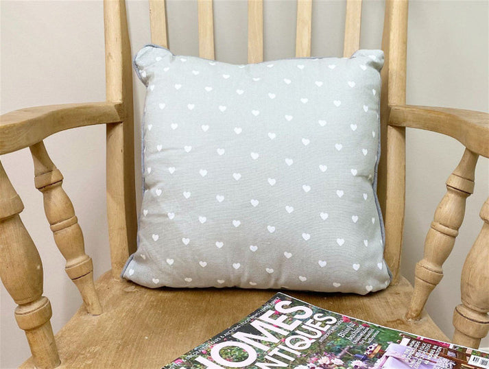 Grey Heart Cushion
