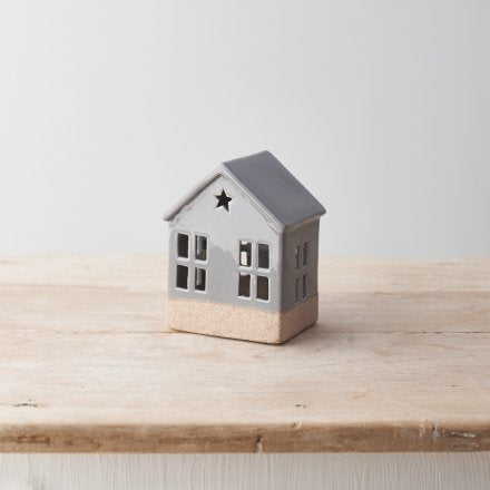 Grey Light up house with star