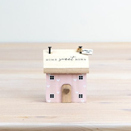 PINK HOME SWEET HOME HOUSE, 8.5CM
