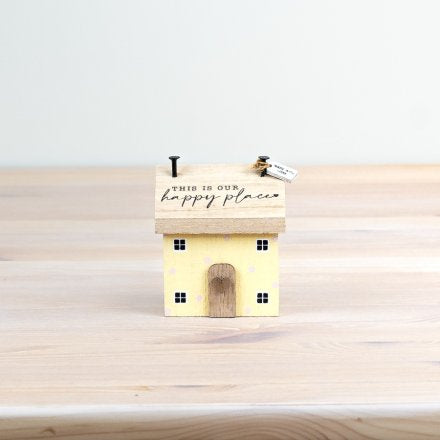 YELLOW HAPPY PLACE HOUSE, 8.5CM