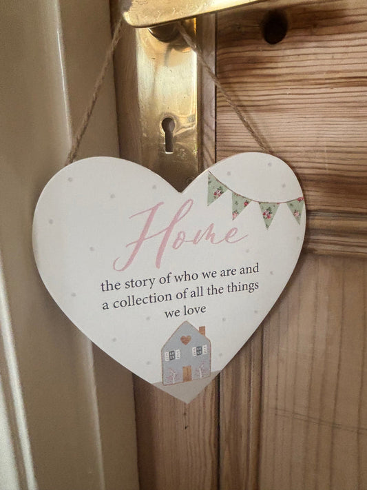 Home Hanging Heart Plaque