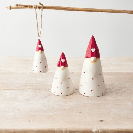 POLKA HEART GONK, 10CM