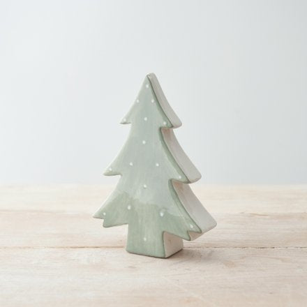 POLKA DOT CHRISTMAS TREE ORNAMENT, 12CM