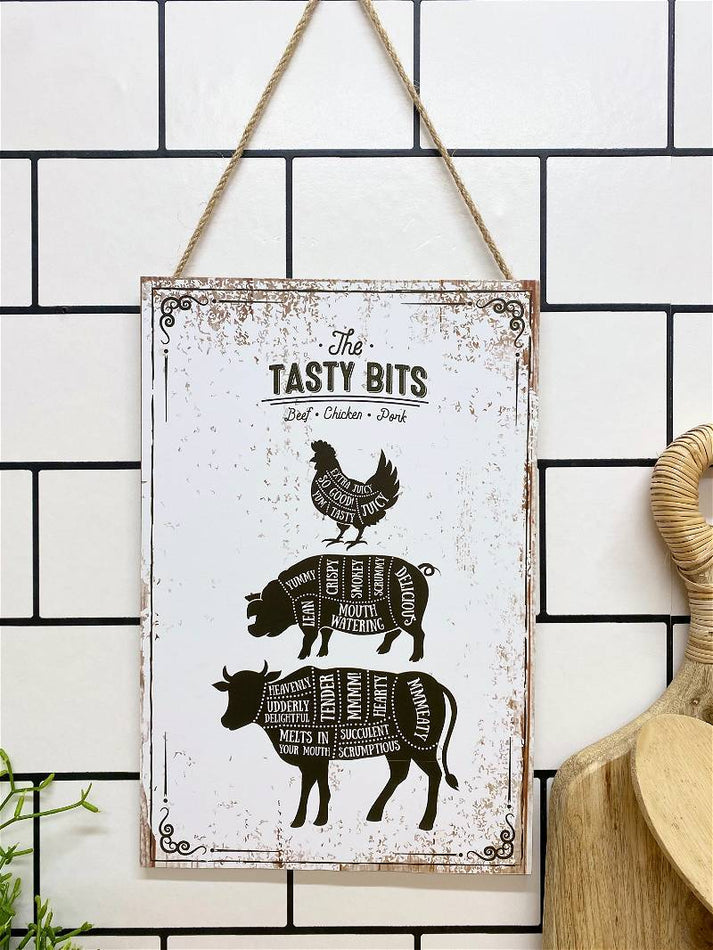 The Tasty Bits wooden plaque