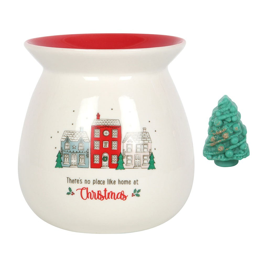 NO PLACE LIKE HOME CERAMIC WAX MELT BURNER GIFT SET