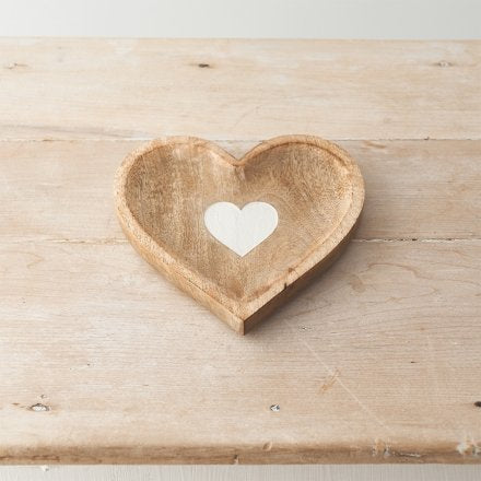Wooden Heart Dish