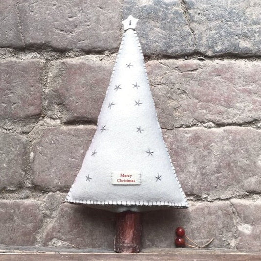 Cream Felt Christmas Tree