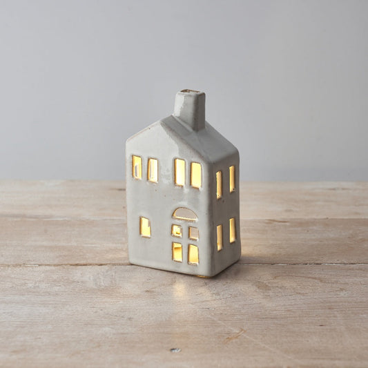 Natural House W/LED T-Light, 13cm