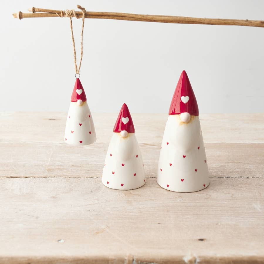 Red Polka Heart Gonk, 10cm