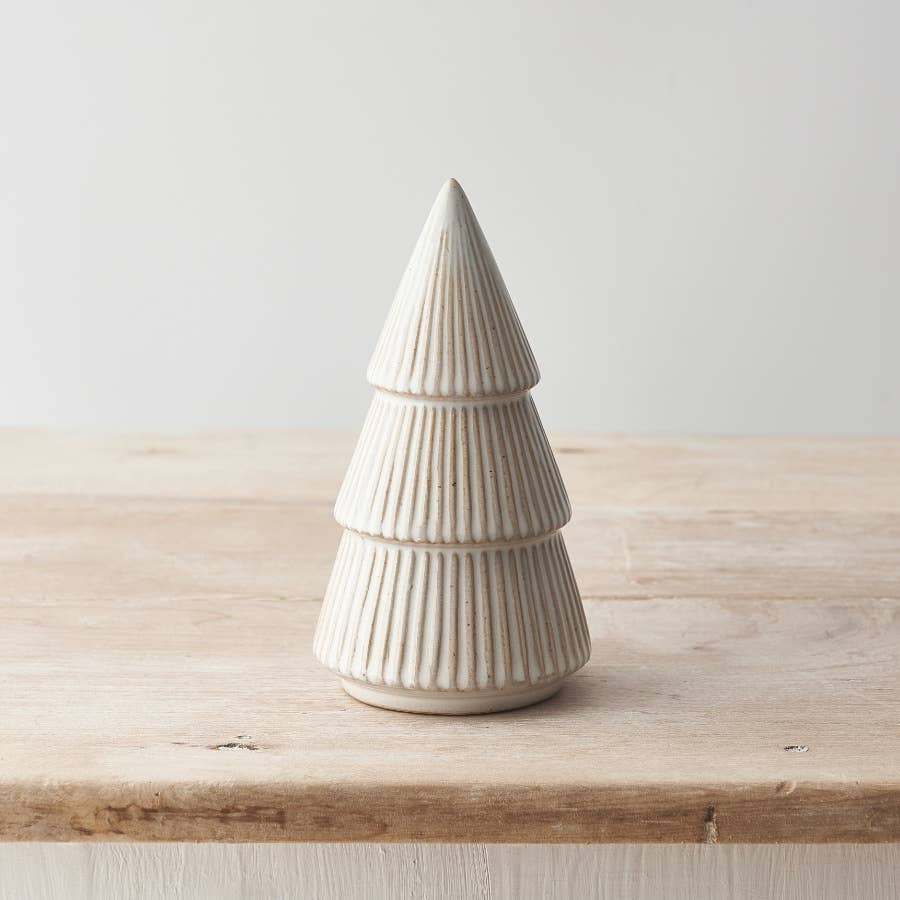 Stripe Natural Tree Ornament, 15.5cm