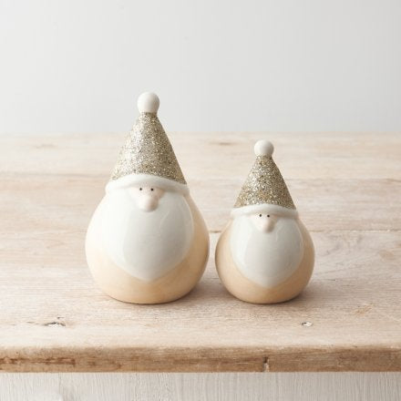 GOLD GLITTER GONK ORNAMENT, 11CM