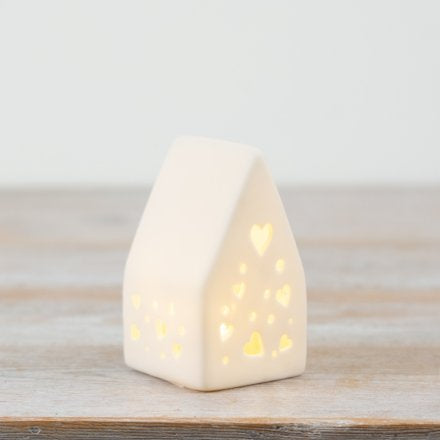LED HEART HOUSE, 9CM