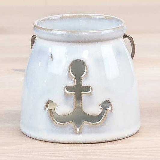 Cut Out Anchor Candle Cup Holder