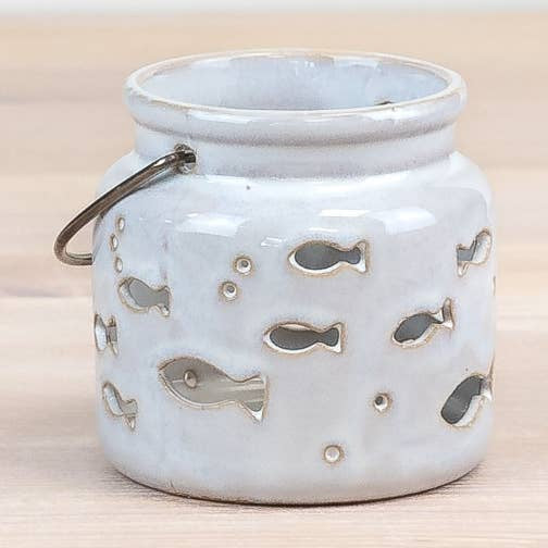 Cut Out Fish Candle Cup Holder