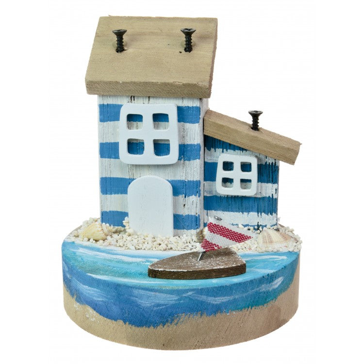 Wooden Coastal Scene with shells
