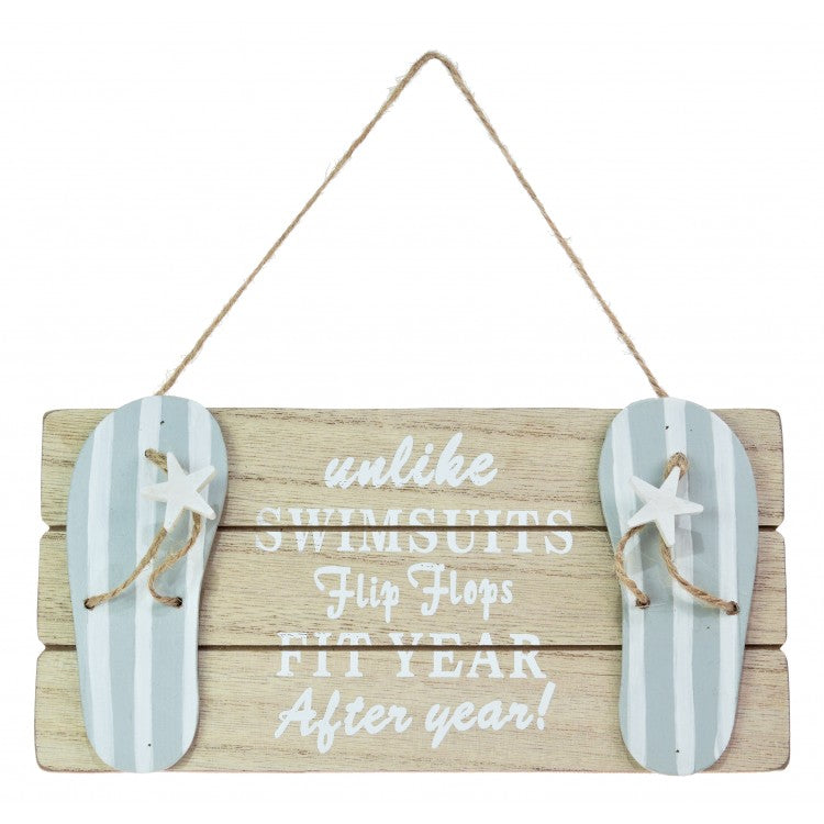 Wooden Flip Flop Sign