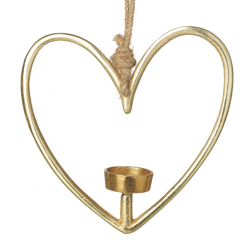 Hanging Cut Out T Light Heart