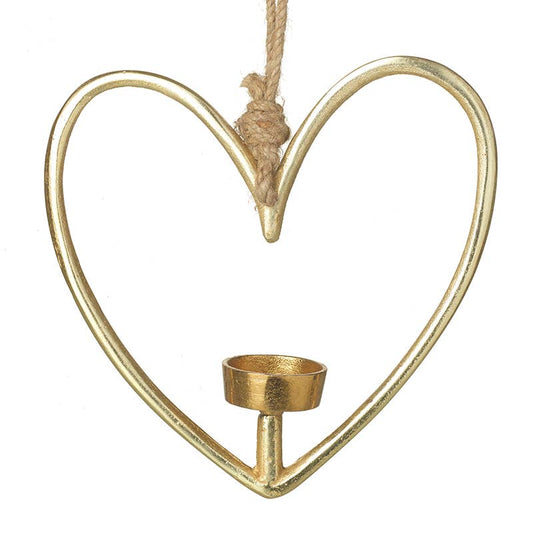 Hanging Cut Out T Light Heart