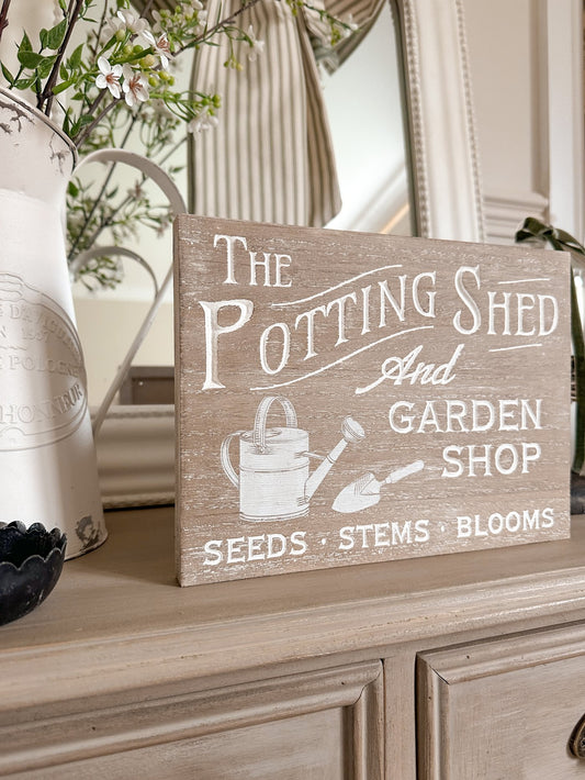 The Potting Shed Sign