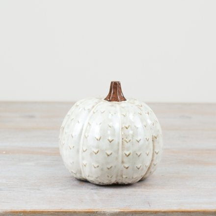 PATTERNED PUMPKIN DECO, 13CM