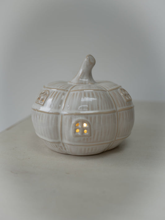 LED Pumpkin House Ornament