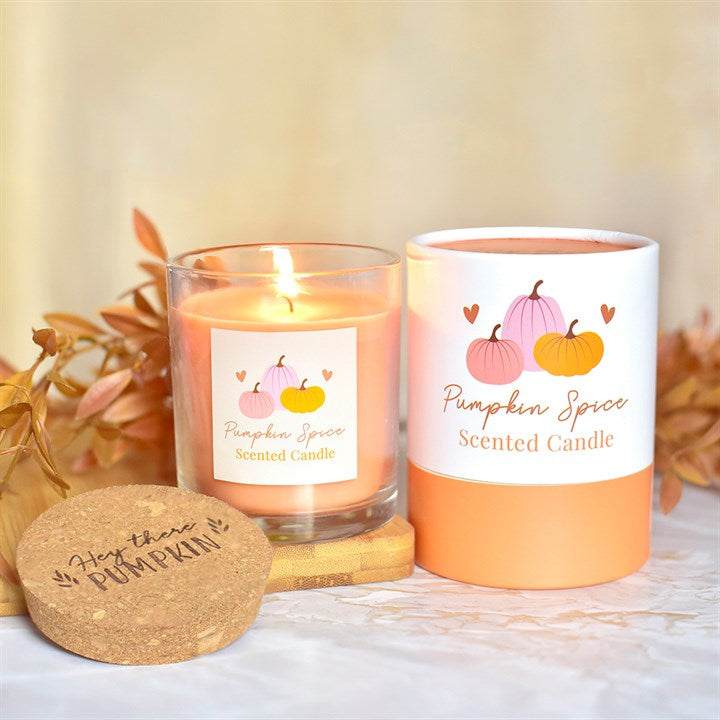 PUMPKIN PIE CANDLE WITH CORK LID