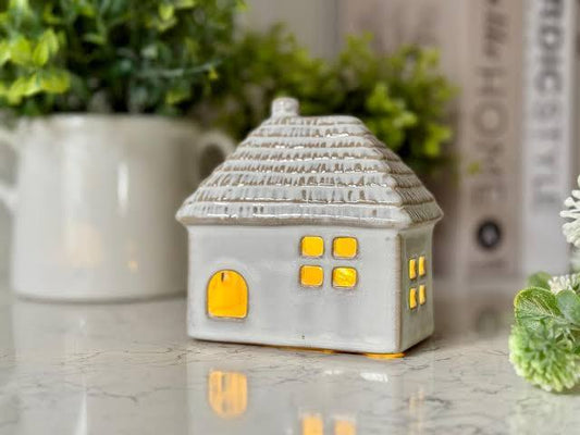 Led Thatched Roof Style House, 10.5cm