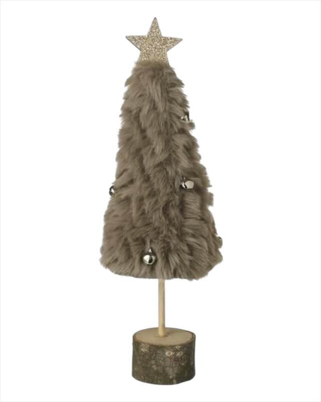 Fluffy Christmas Trees With Bells