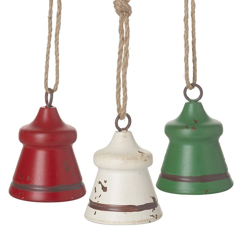 Small Metal Rustic Hanging Bells Mix