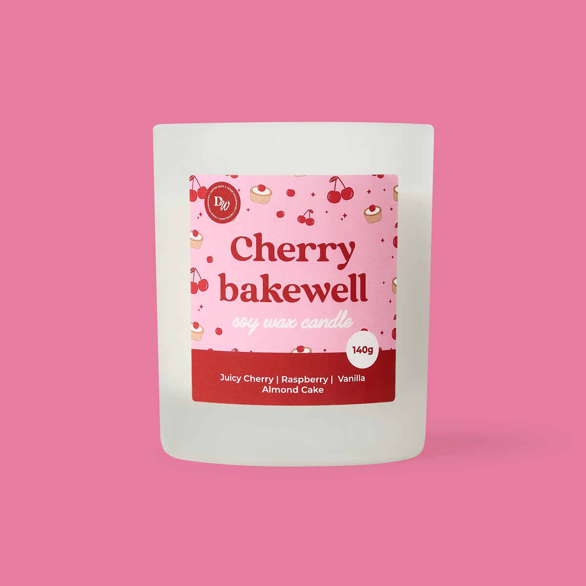Cherry Bakewell Soy Wax Candle