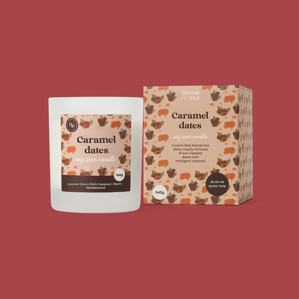 Caramel Dates Soy Wax Candle