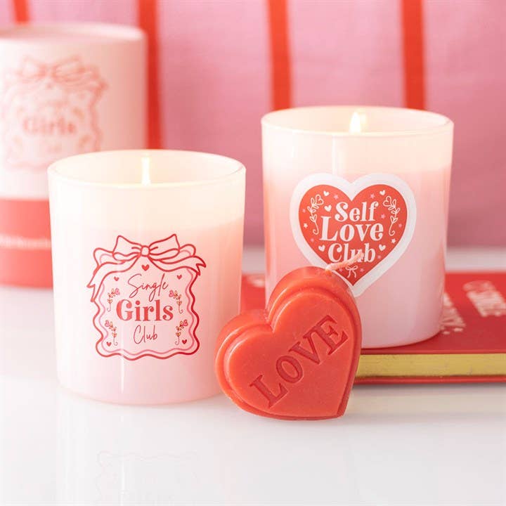 Red Love Heart Shaped Candle