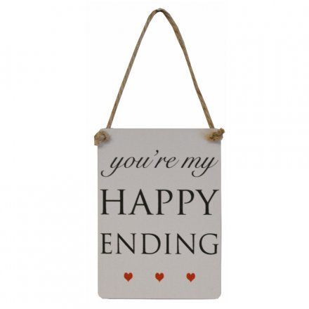 YOURE MY HAPPY ENDING MINI METAL SIGN