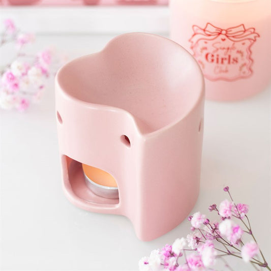PINK HEART OIL BURNER