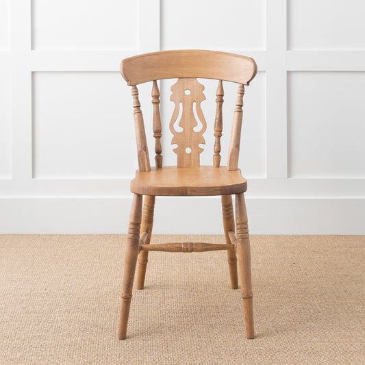 Farmhouse Fiddle Back Chair (Painted)