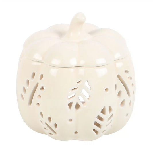 Off White Autumn Leaves Pumpkin Oil/Wax Melt Burner