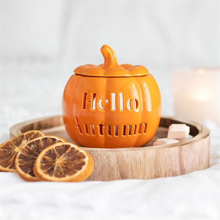 Hello Autumn Pumpkin Wax Burner