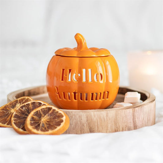 Hello Autumn Pumpkin Wax Burner