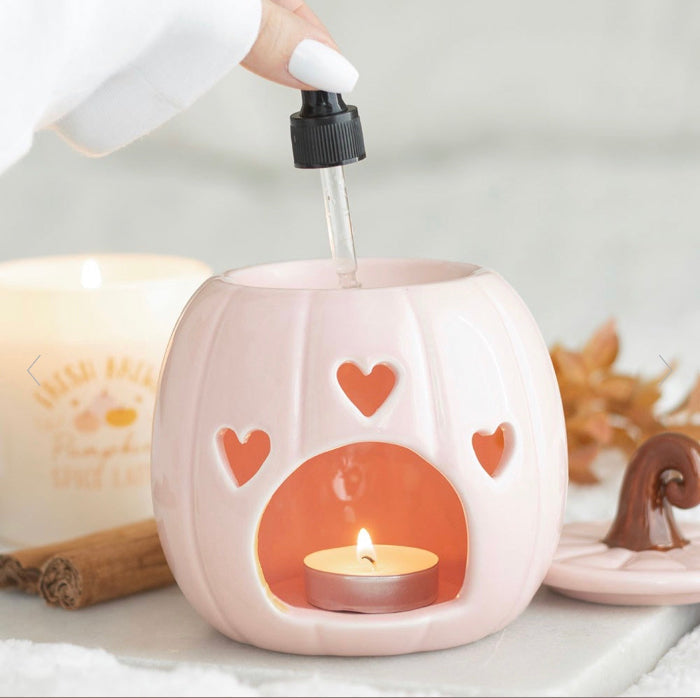 PINK CURLY PUMPKIN OIL BURNER