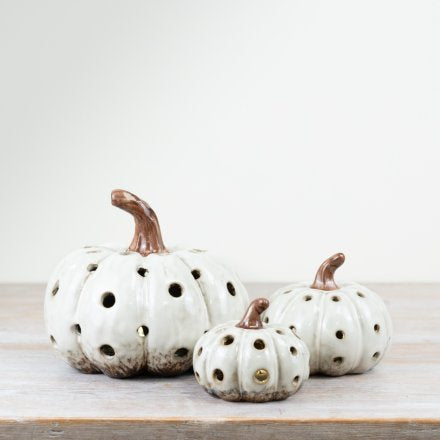 SMALL LED PUMKIN ORNAMENT, 8.2CM