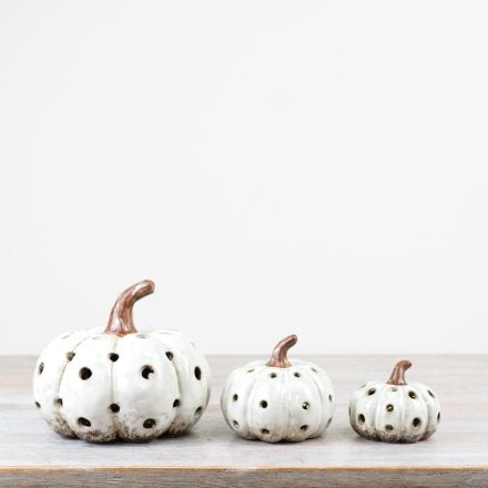 SMALL LED PUMKIN ORNAMENT, 8.2CM