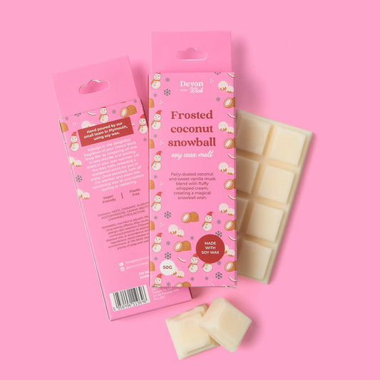 Frosted Coconut Snowball Snap Bar Wax Melts