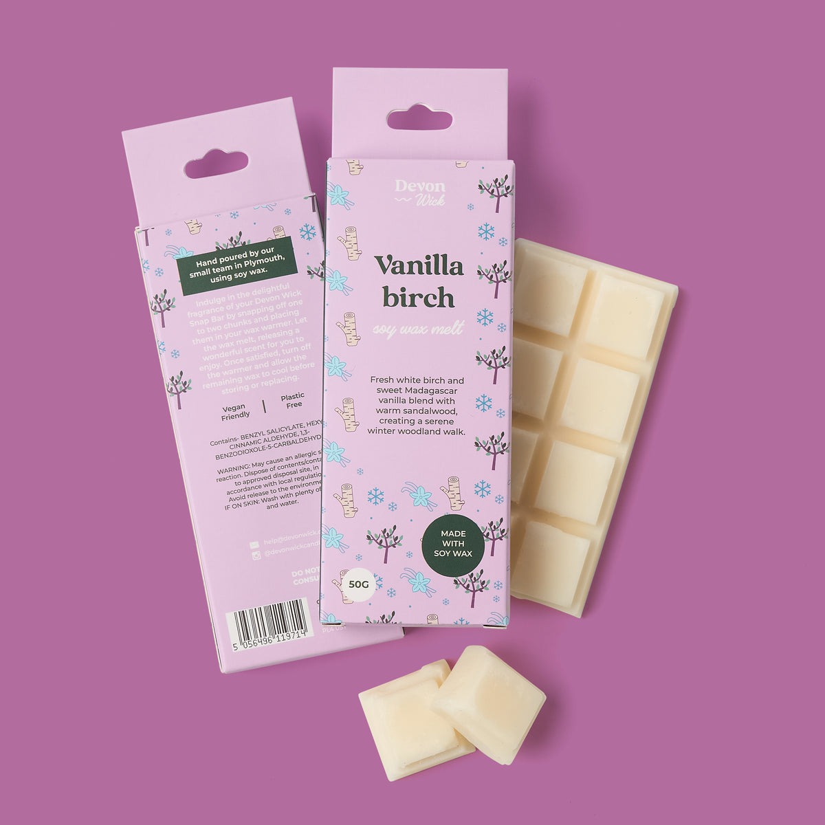 Vanilla Birch Snap Bar Wax Melts