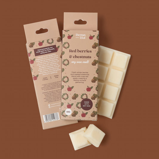 Red Berries and Chestnuts Snap Bar Wax Melts